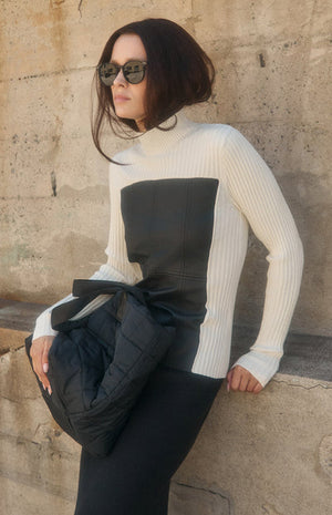 Alp n Rock Clara Ribbed Mock Neck Sweater