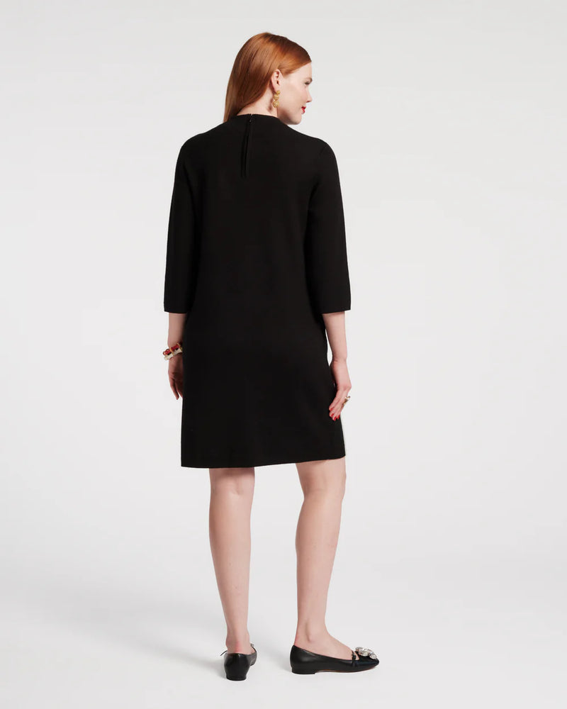 Frances Valentine Annie Dress with Embroidered Flowers