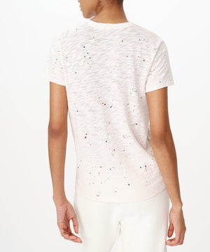 ATM Slub Jersey Splatter Classic Short Sleeve V-Neck Tee