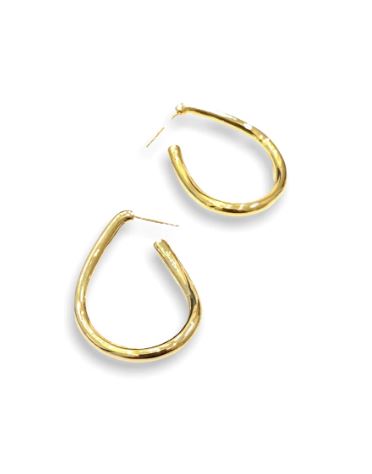 Theia Jewelry Bailey Hoop Earrings, Available in 2 Colors