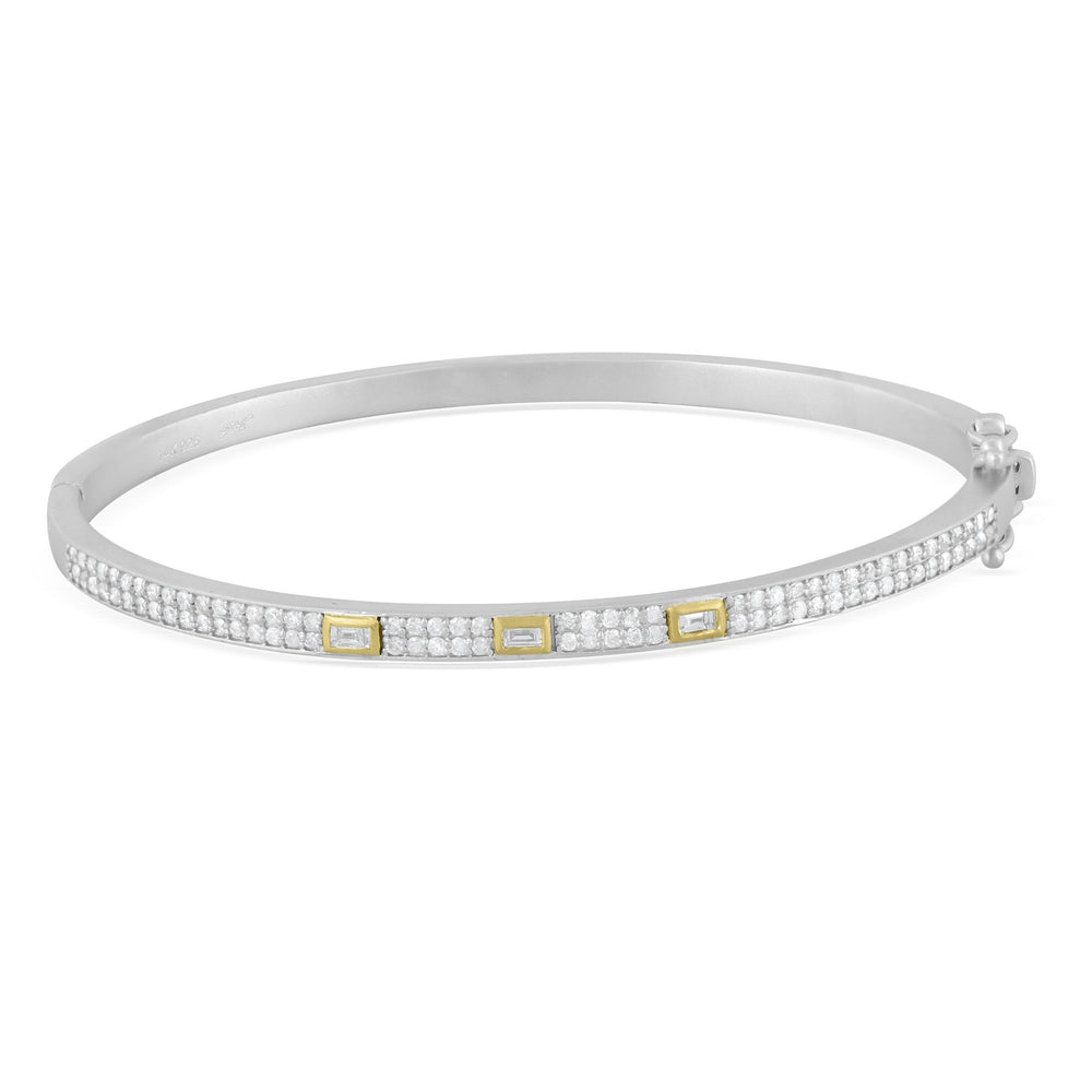 
            
                Load image into Gallery viewer, Liza Beth Jewelry Sterling and Diamond Bangle
            
        