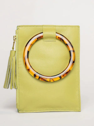 Beau & Ro Acrylic Ring Wristlet, Available in 7 Colors