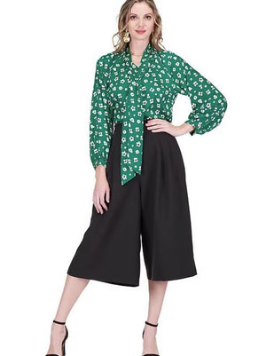 Jade Tie Front Blouse