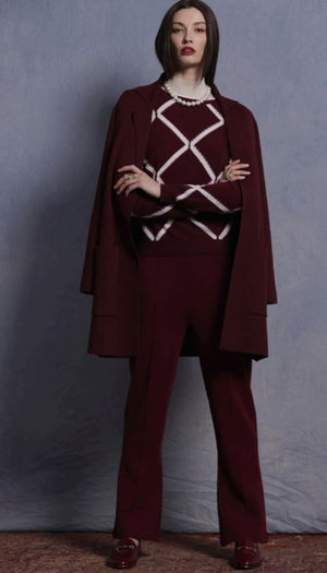 Minnie Rose Cotton Cashmere Notch Collar Sweater Coat