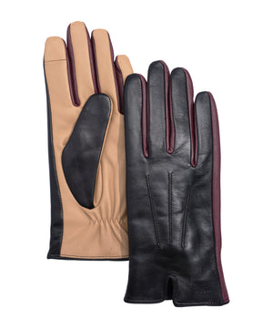 Echo Colorblock Leather Gloves, Available in 3 Colors