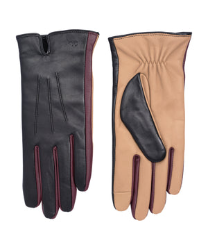 Echo Colorblock Leather Gloves, Available in 3 Colors