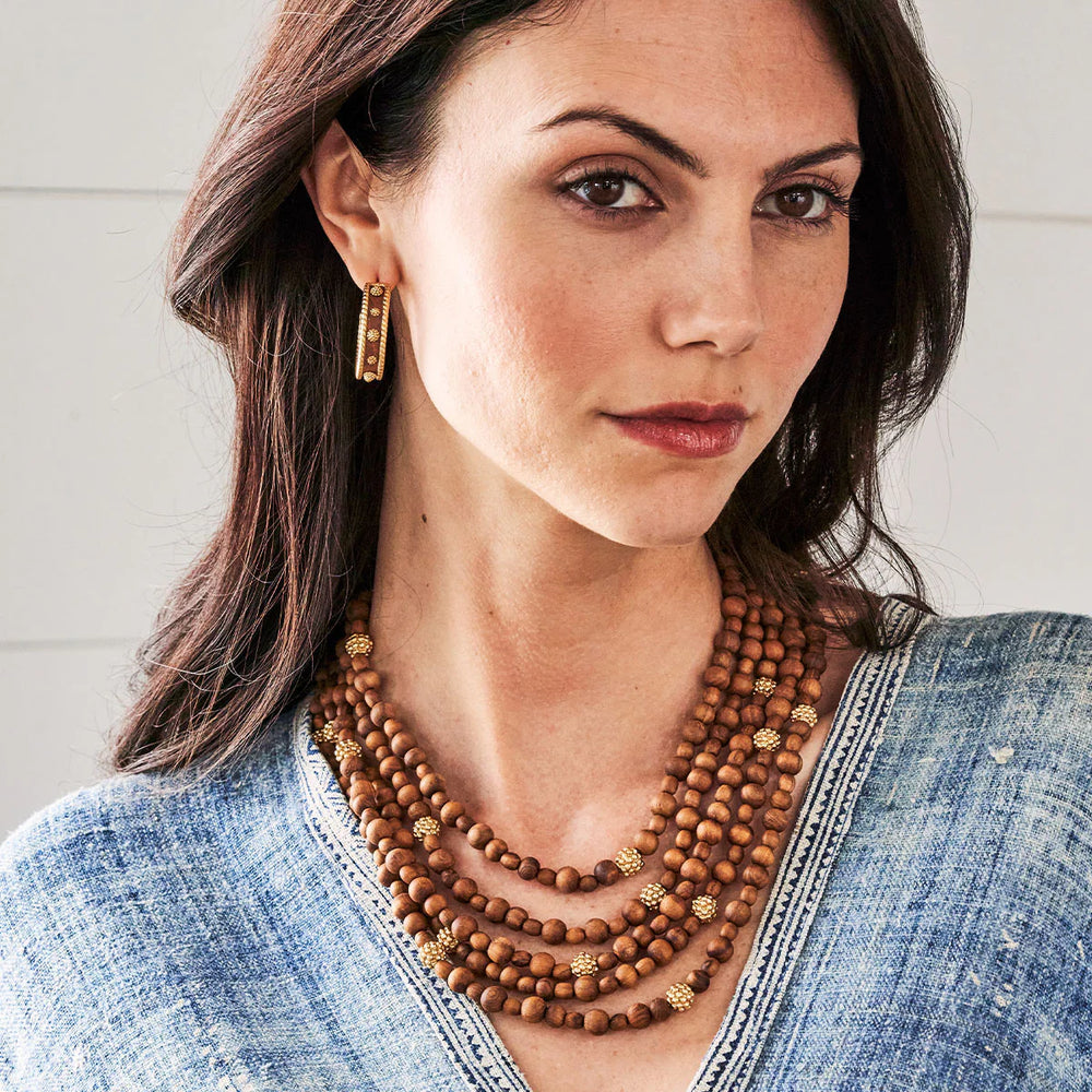 Capucine de Wulf Berry Hoop Earrings, Teak