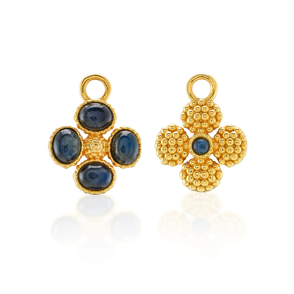 Capucine de Wulf Berry Clover Hoop Earrings with Double-Sided Charm