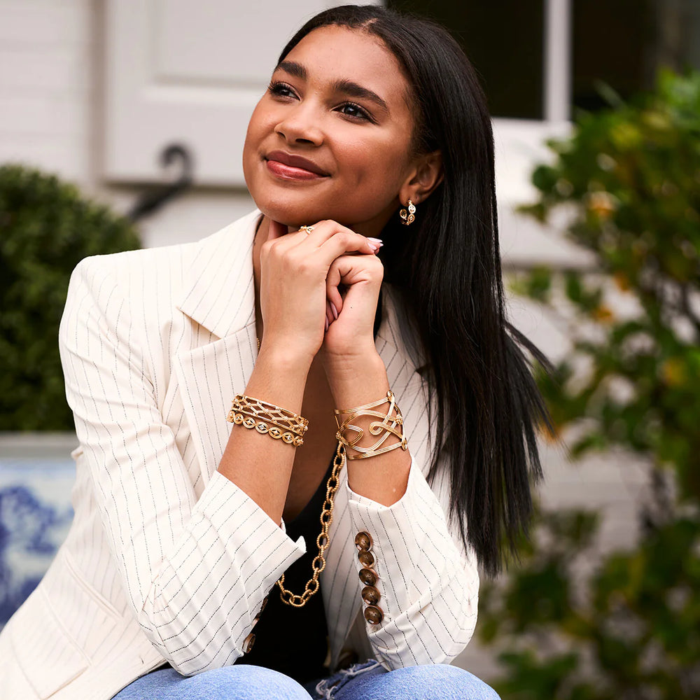 Capucine de Wulf Monique Compass Cuff Bracelet