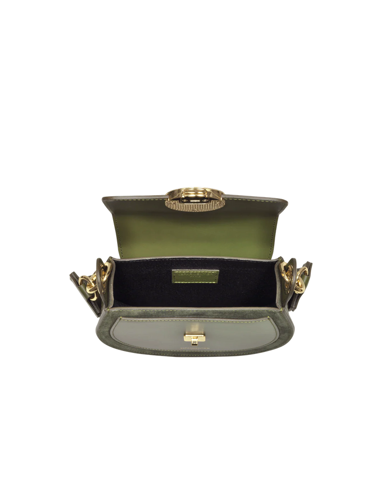 LeParmentier Yucca Handbag, Military Green