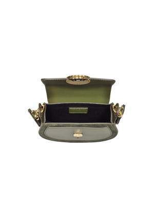 LeParmentier Yucca Handbag, Military Green