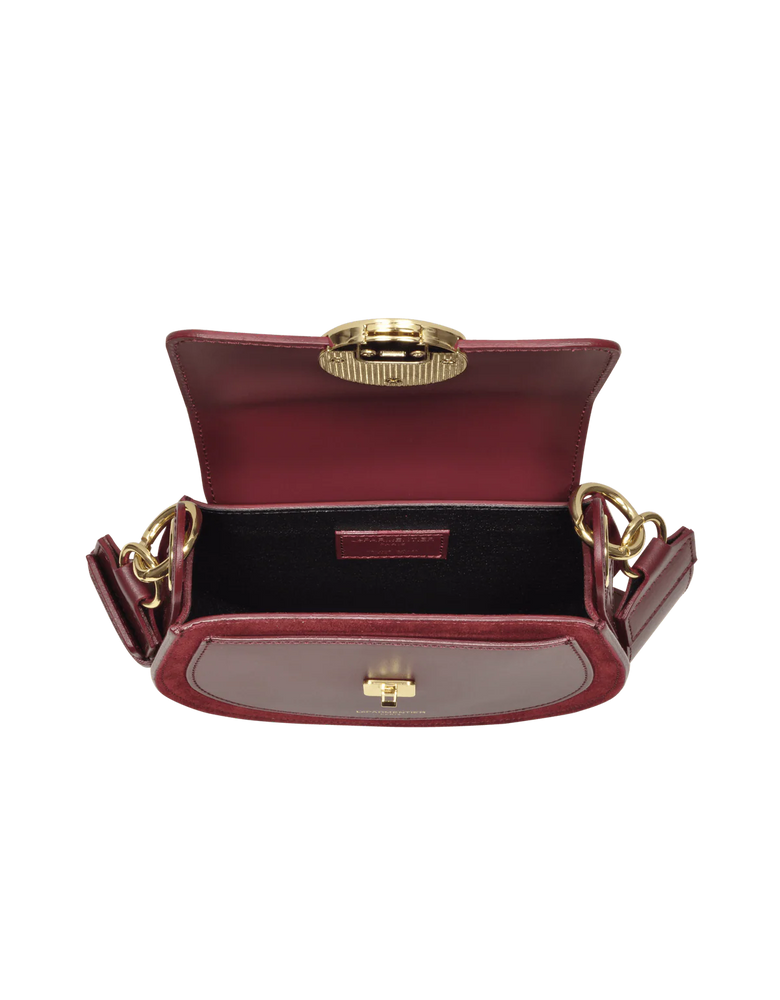 LeParmentier Yucca Handbag, Burgundy