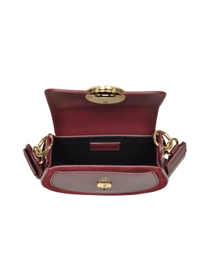 LeParmentier Yucca Handbag, Burgundy