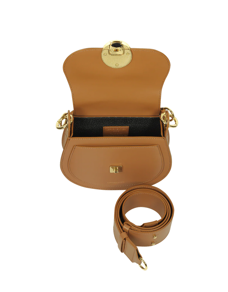 LeParmentier Yucca Soho Handbag, Cognac