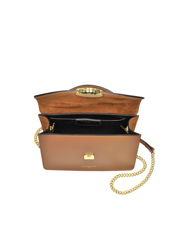 LeParmentier Ondina Medium Handbag, Caramel