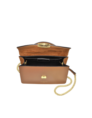 LeParmentier Ondina Medium Handbag, Caramel