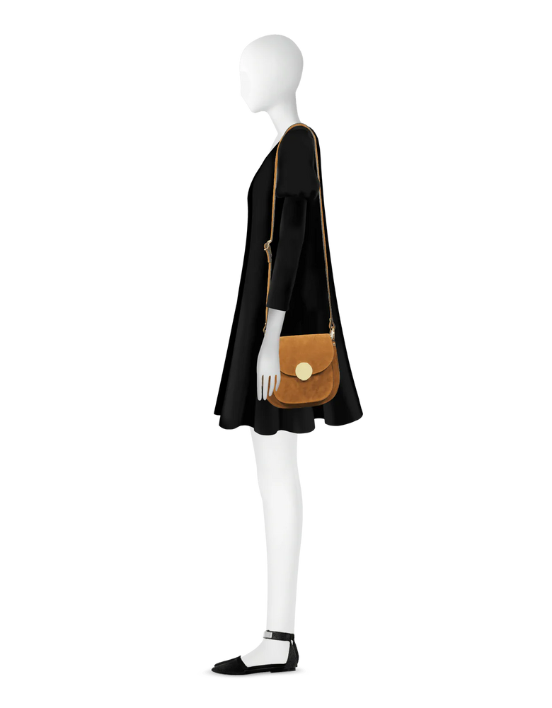 LeParmentier Agave Handbag, Camel