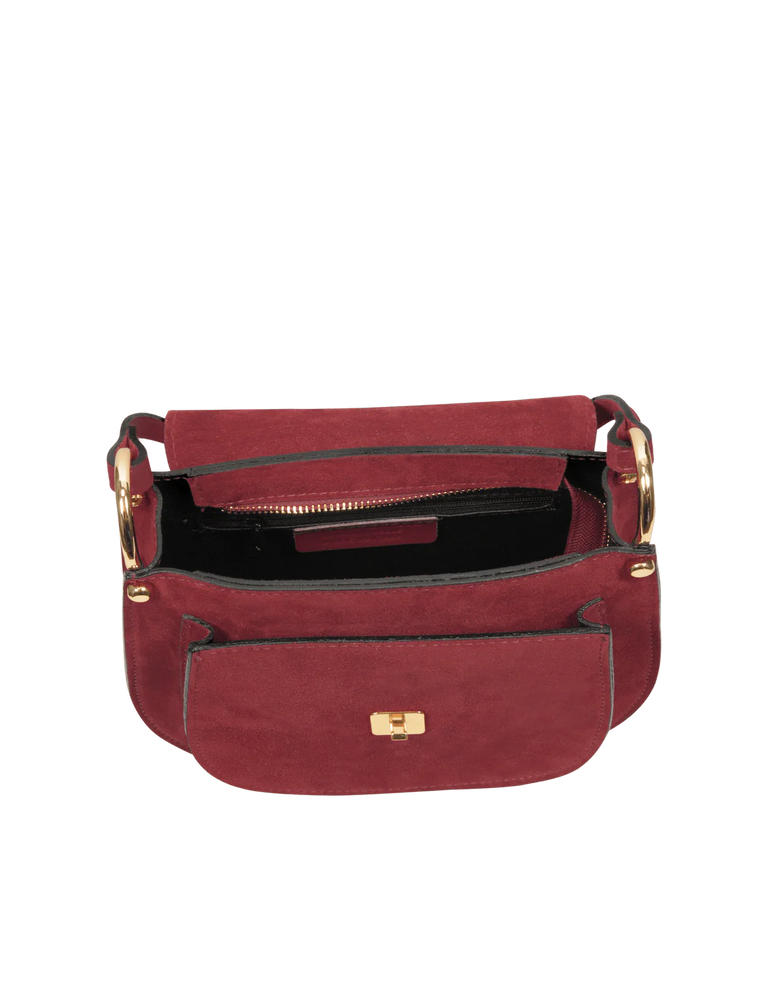 LeParmentier Agave Handbag, Burgundy