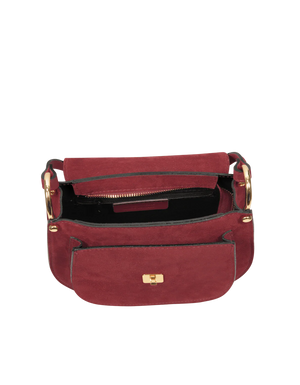 LeParmentier Agave Handbag, Burgundy