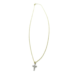 Erin Gray Diamond Cross on a 14k Gold Necklace, Available in 2 Lengths