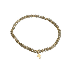 Erin Gray Luxe Cross Bracelet, Available in 6 Colors