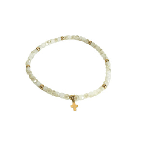 Erin Gray Luxe Cross Bracelet, Available in 6 Colors