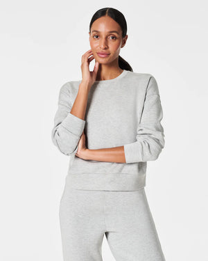 Spanx Airessentials Crew, Light Grey Heather