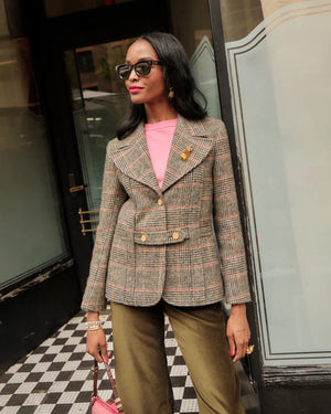 Frances Valentine Bobby Blazer, Newbury Plaid Wool