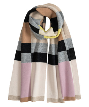Echo Merino Wool Geo Jacquard Scarf