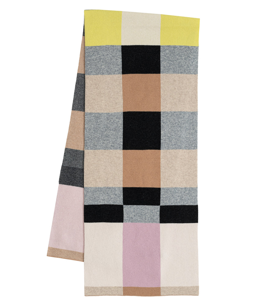Echo Merino Wool Geo Jacquard Scarf
