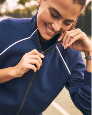 Spanx AirEssentials Pique Full Zip Track Jacket