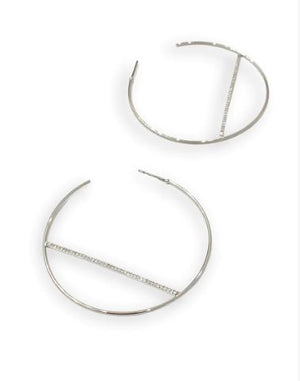 Theia Jewelry Harper Hoop Earrings, Available in 2 Colors