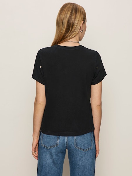 Sanctuary Embellished Tee, Black