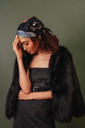 Echo Faux Fur Cropped Nirvana Jacket, Available in 2 Colors