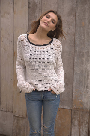 Wooden Ships Faye Tipped Sweater