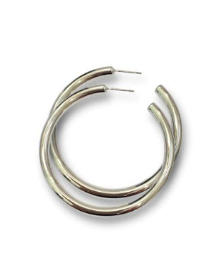 Theia Jewelry Large Lulu Hoop Earrings, Available in 2 Colors