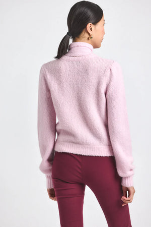 Derek Lam 10 Crosby Leilani Plush Knit Tie Neck Sweater