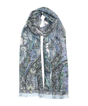 Echo Manor Paisley Oblong Scarf, Available in 3 Colors