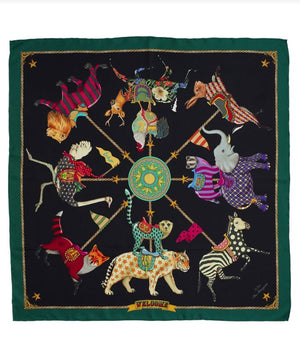 Echo The Menagerie Silk Square Scarf, Available in 2 Colors