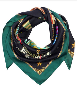 Echo The Menagerie Silk Square Scarf, Available in 2 Colors