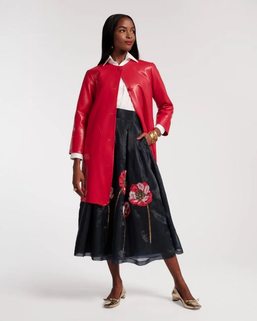 Frances Valentine Mod Jacket, Faux Leather