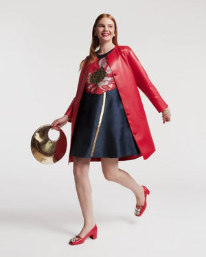 Frances Valentine Mod Jacket, Faux Leather