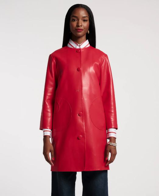 Frances Valentine Mod Jacket, Faux Leather