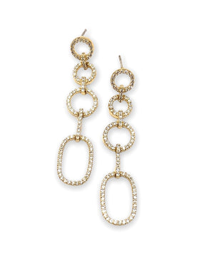 Theia Jewelry Modern Geometric Drop Earrings, Available in 3 Colors