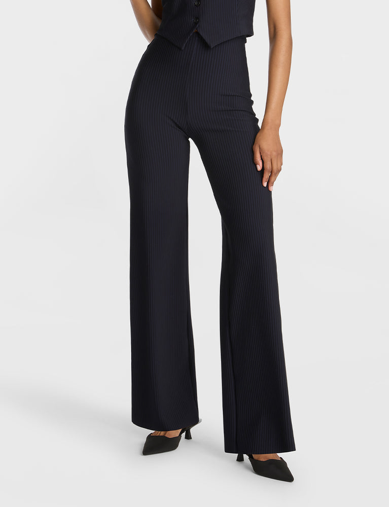 Commando Neoprene CEO Stripe Wide Leg Pant