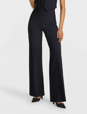 Commando Neoprene CEO Stripe Wide Leg Pant