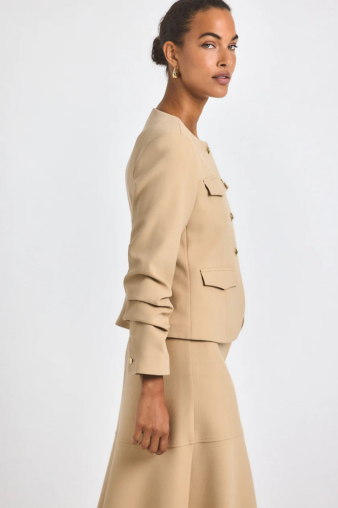 Derek Lam 10 Crosby Novessa Ruched Sleeve Jacket