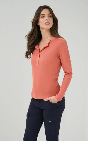 Anatomie Polina Ribbed Henley Top