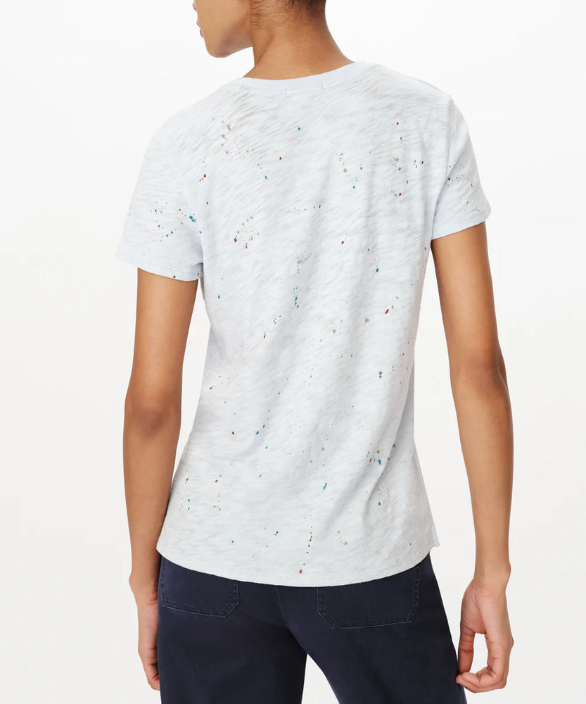 ATM Slub Jersey Splatter Schoolboy Short Sleeve Crew Neck Tee