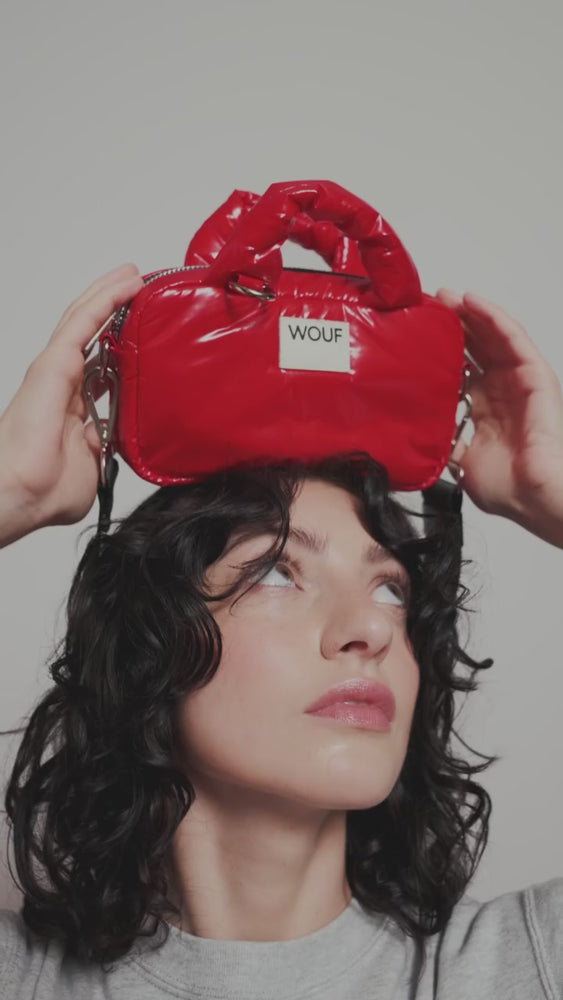 
            
                Load and play video in Gallery viewer, WOUF Glossy Bowling Bag, Cherry
            
        